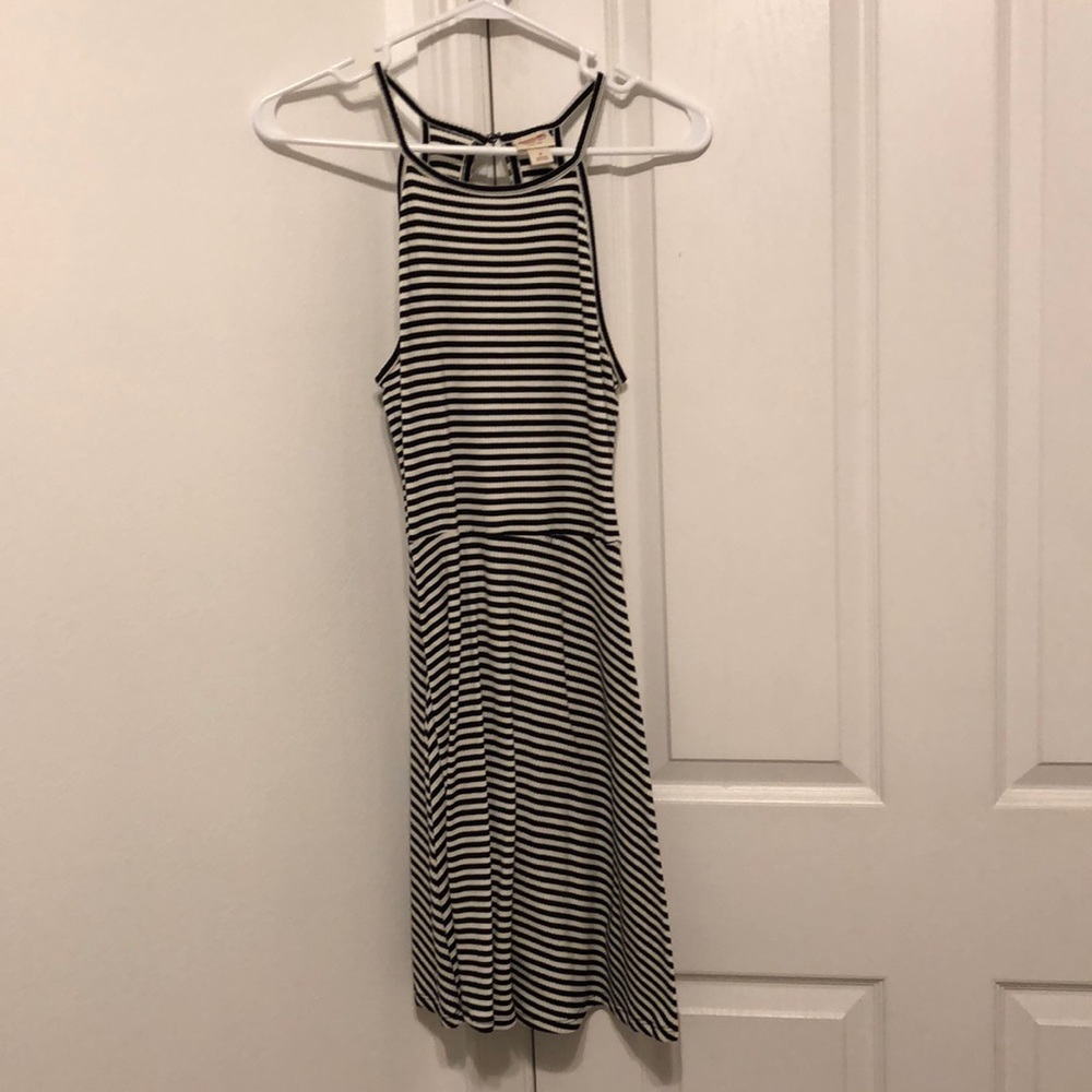 striped skater dress